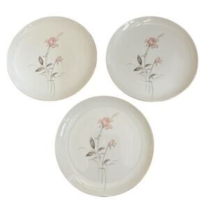 Wentworth Desire Pattern 8906‎ Dinner Plates (3) Fine China Floral Rose Japan